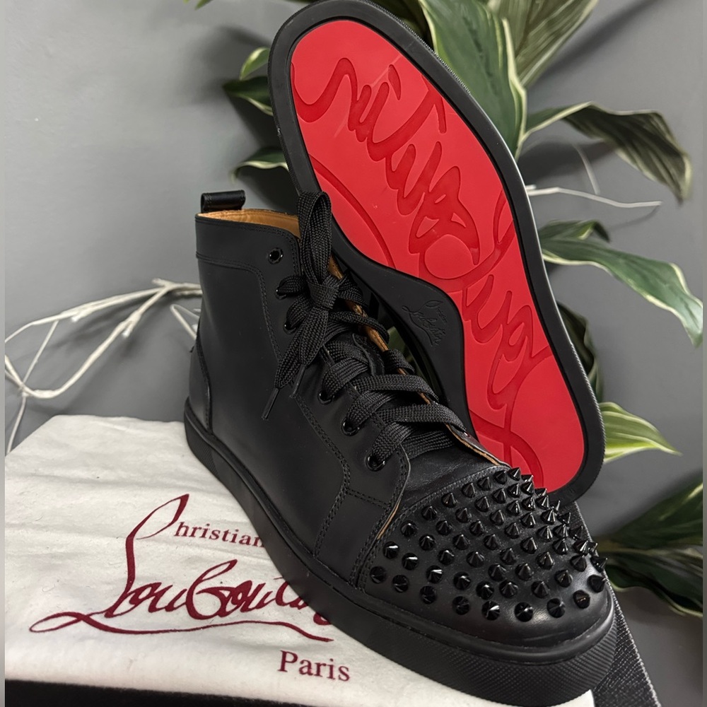 Christian Louboutin Black High-Top Men's Shoes